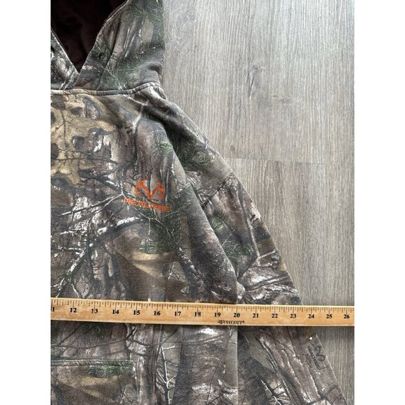 Rare Vintage Y2K Realtree Hoodie Camo Streetwear Hype Medium Paint Splatter - Picture 12 of 13